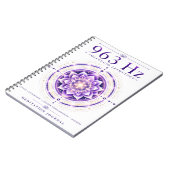 963 Hz Solfeggio-Frequenz Notizbuch – Göttliche Ve Notizblock (Linke Seite)
