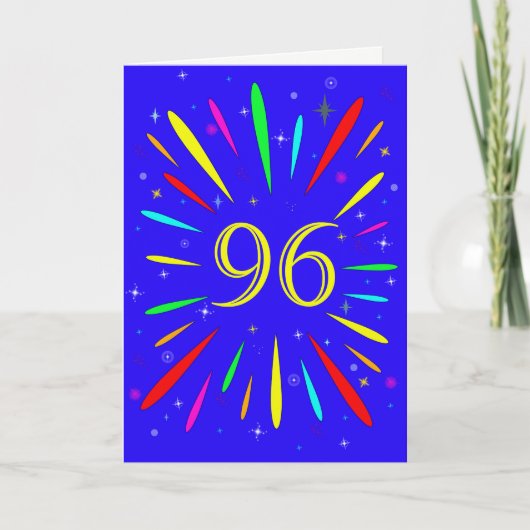96. Birthday Explosion Card Karte (Vorderseite)