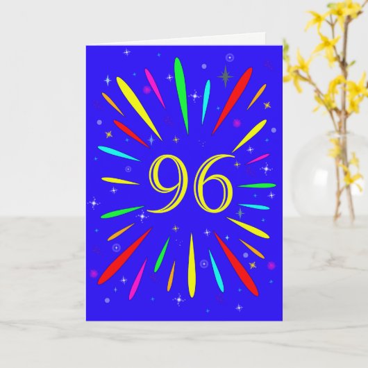 96. Birthday Explosion Card Karte (Gelbe Blume)