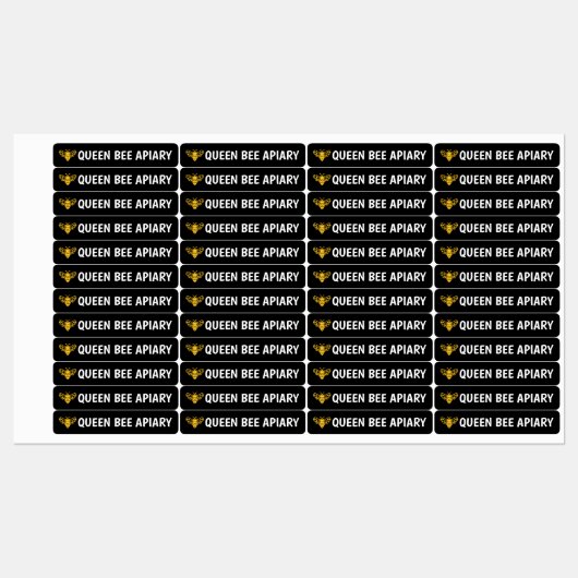 96 Black Tamper-proof Siegel Honey Jar Security Li Etiketten (Blatt)