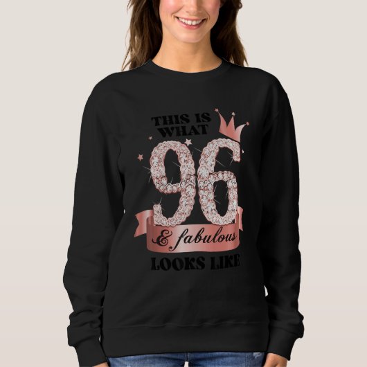 96 & Fabulous I Rose And White Party Group Candid Sweatshirt (Vorderseite)