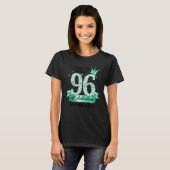 96 & Fabulous I Turquoise White Party Group Photo T-Shirt (Vorne ganz)