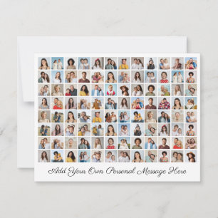 96 Foto-Collage Fügen Sie Ihre eigene Begrüßung hi Feiertagskarte