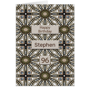 96. Geburtstag Abstrakt Mandala Design