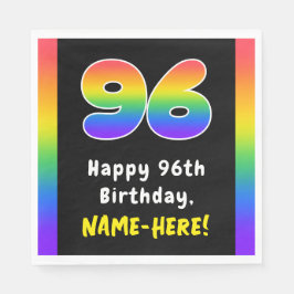 96. Geburtstag: Rainbow Spectrum # 96, Individuell Serviette