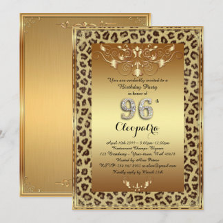 96., Geburtstags-Party 96., königliches Einladung