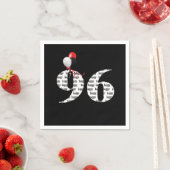 96. Geburtstagsballons Serviette (Beispiel)