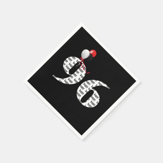 96. Geburtstagsballons Serviette (Ecke)