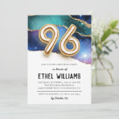 96. Geburtstagsparty Einladung (Stehend Vorderseite)