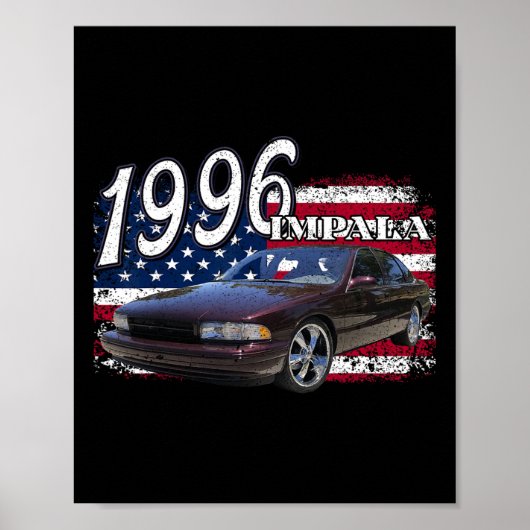 96 Impala Lowrider Ss 4. Juli Amerikaner Poster (Vorne)