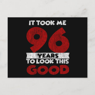 96 Jahre alter Tag sah mich gut aus 96. Geburtstag Postkarte