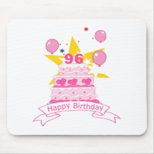 96 Year Old Birthday Cake Mousepad