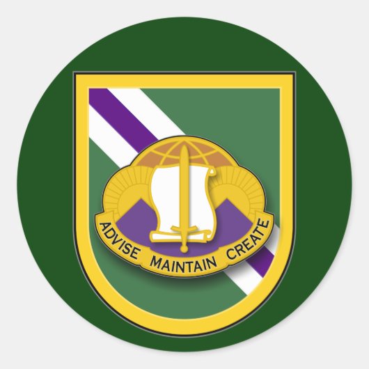 96. Zivile AngelegenheitenBn - im Flugzeug grelle Runder Aufkleber (Vorderseite)