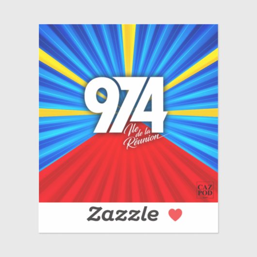 974 Insel der Europäischen Union Unterschrift Mave Aufkleber (Blatt)