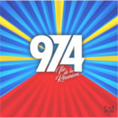 974 Insel der Europäischen Union Unterschrift Mave Aufkleber (Vorderseite)