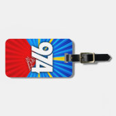 974 Insel der Europäischen Union Unterschrift Mave Gepäckanhänger (Vorderseite horizontal)