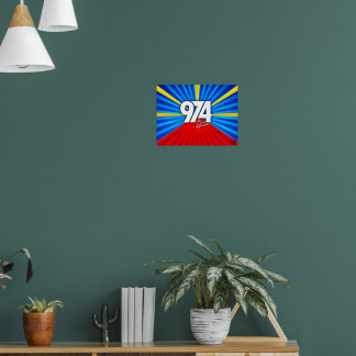 974 Insel der Europäischen Union Unterschrift Mave Poster