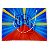 974 Insel (Réunion) - Flagge Große Geschenktüte (Vorderseite)