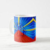 974 Insel (Réunion) - Flagge Kaffeetasse (Vorderseite Links)
