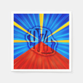 974 Insel (Réunion) - Flagge Serviette (Vorderseite)