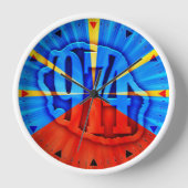 974 Insel (Réunion) - Flagge Uhr (Vorderseite)