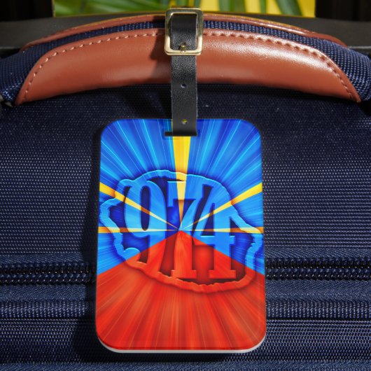 974 Insel Réunion Gepäckanhänger (Vorderseite Insitu 2)