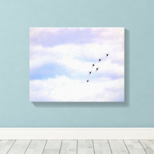 9773-Kampfjets Leinwanddruck (Insitu (Holzboden))