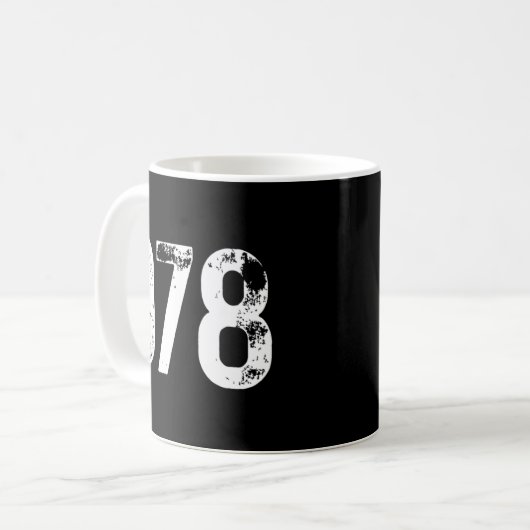 978 Area Code Lowell MA Mobile Telefone Area Code Kaffeetasse (Vorderseite Links)