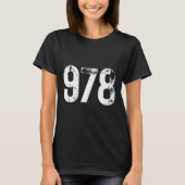 978 Area Code Lowell MA Mobile Telefone Area Code T-Shirt (Vorderseite)