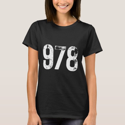 978 Area Code Lowell MA Mobile Telefone Area Code T-Shirt (Vorderseite)