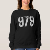 979 Area Code College Station TX Mobile Area Code Sweatshirt (Vorderseite)