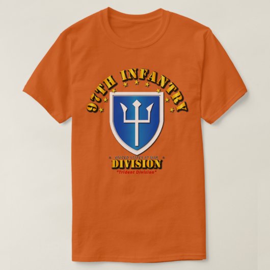 97. Abteilung "Trident" der Infanterie T-Shirt (Design vorne)