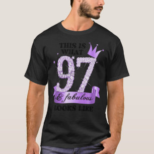 97 & Fabulous I Lila Lilac White Party Group Pho T-Shirt