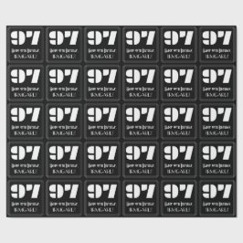 97. Geburtstag: Art Deco Inspiriert Look "97" & Na Geschenkpapier