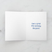 97. Geburtstag: Farbige Musiksymbole + Regenbogen  Karte (Innenseite)