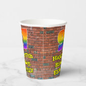 97. Geburtstag: Fun Graffiti-Inspiriert Regenbogen Pappbecher (Rechts)