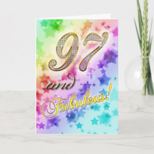 97. Geburtstag für jemanden Fabulous Karte