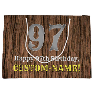 97. Geburtstag: Inspirierter Country Western Look, Große Geschenktüte