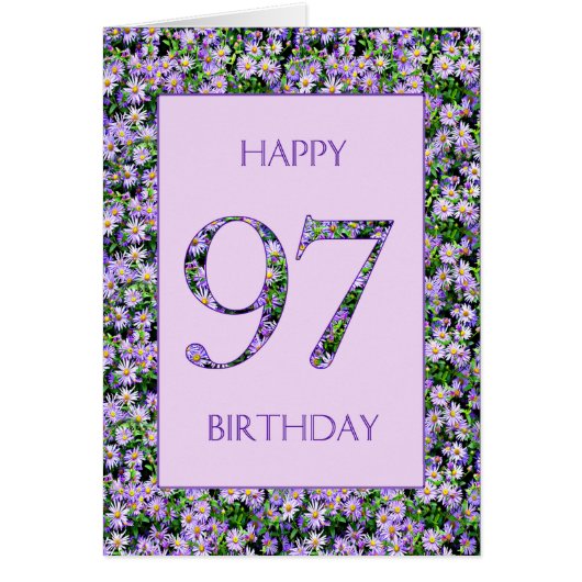 97. Geburtstag Lila Tageszeitung (Vorne)