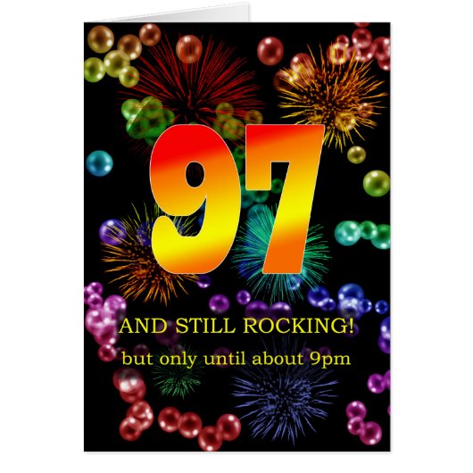 97. Geburtstag noch rockend (Vorne)