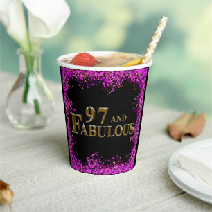 97. Geburtstag  Pappbecher