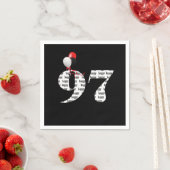 97. Geburtstagsballons Serviette (Beispiel)