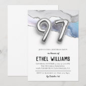 97. Geburtstagsparty Einladung (Vorne/Hinten)