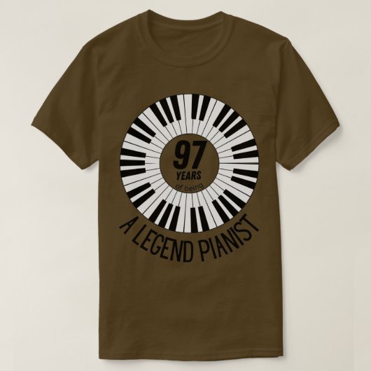 97 Jahre als phantastischer Pianist (3) T-Shirt (Design vorne)