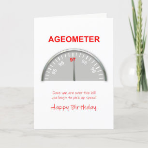 97th Ometer Birthday Karte