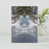 97Z Einzigartige Abstrakte Natur Dankeskarte (Stehend Vorderseite)