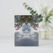 97Z Unique Colorful Abstract Nature Dankeskarte (Stehend Vorderseite)