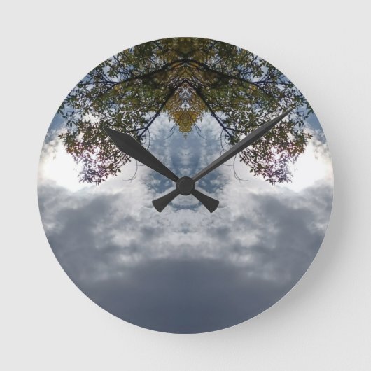 97Z Unique Colorful Abstract Nature Runde Wanduhr (Vorderseite)