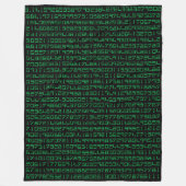 985 Ziffern von Pi Fleece Blanket (Vorderseite)