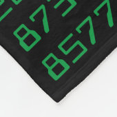 985 Ziffern von Pi Fleece Blanket (Ecke)